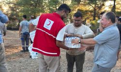 Alevlerle mücadele eden ekiplere Kızılay’dan destek!