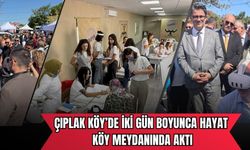 Çıplak Köy’de köy meydanı eğitim ve sağlık merkezine dönüştü