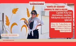 Çıplak Köy'ün domatesi, zeytini, hikâyesi duvarlara işlendi