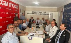 Saadet Partisi Çanakkale’de aylık divan toplantısını gerçekleştirdi