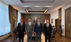 Dört kaymakam Ezine’de bir araya geldi