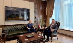 Ezine’de Kaymakam Kaptanoğlu’na İki Önemli Ziyaret