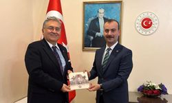 Eceabat Kaymakamı Yenigün, Londra Başkonsolosu Ulusoy ile bir araya geldi