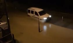 Biga'da cadde ve sokaklar göle döndü