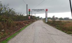 Çan'da köy yollarında sathi kaplama çalışması!