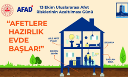 AFAD Çanakkale’den 13 Ekim Mesajı: “Afetlere Hazırlık Evde Başlar”