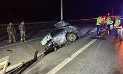 Çanakkale'de feci kaza; Otomobil paramparça oldu: 2 ölü!