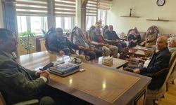 Emekli din görevlilerinden Müftü Mevlüt Topçu'ya ziyaret
