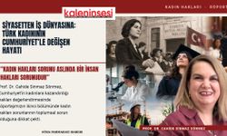"KADIN HAKLARI SORUNU ASLINDA BİR İNSAN HAKLARI SORUNUDUR”