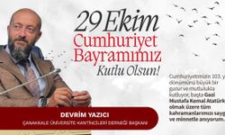 Devrim Yazıcı: "Cumhuriyet'imizin 103. yılı kutlu olsun!"