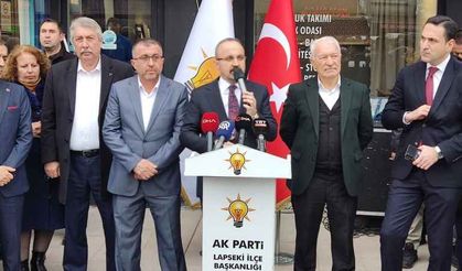 Bülent Turan, Lapseki'de Yeni Göreve Gelen AK Parti İlçe Başkanını Ziyaret Etti