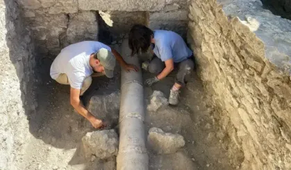 Alexandria Troas Antik Kenti'nde yeni keşif! 2 bin yıllık temiz su iletim hattı bulundu!
