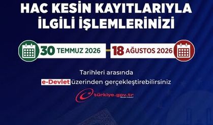 2027 Yılı Hac Kesin Kayıtları Başlıyor! İşlemler e-Devlet Üzerinden Yapılacak