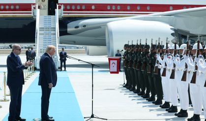 Cumhurbaşkanı Erdoğan, ABD Başkanı Trump'ı resmi törenle karşıladı