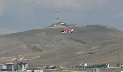 Ambulans helikopter kalp hastası için havalandı