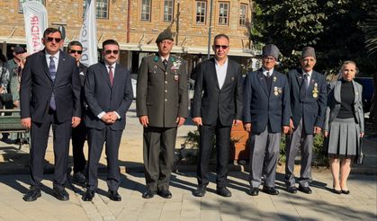 Gökçeada’da 19 Eylül Gaziler Günü için çelenk töreni düzenlendi