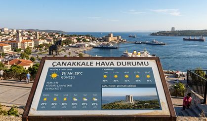 Çanakkale’de Sıcak Hava Etkisini Sürdürüyor