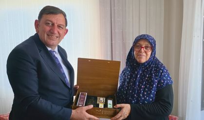 Gökçeada'da anlamlı ziyaret!