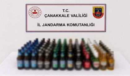 Çanakkale’de kaçakçılık operasyonu; Kaçak içkilere el konuldu!