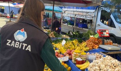 Bozcaada'da pazar denetimi