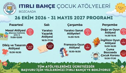 Bozcaada’da çocuk atölyeleri başlıyor