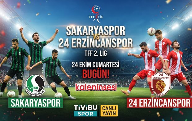 Sakaryaspor Erzincanspor maçı nerede izlenir, şifresiz canlı hangi kanalda?