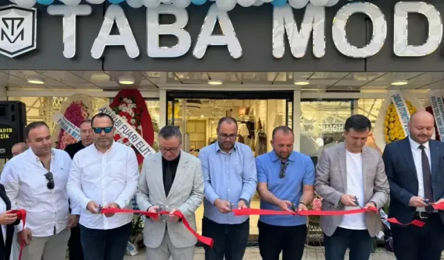 Biga’nın en büyük giyim mağazası Taba Moda açıldı
