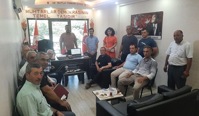 Ezine’de muhtarlara KKKA eğitimi verildi