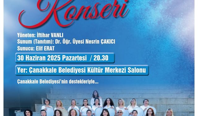 Çanakkale Ritim Topluluğu Konseri 30 Haziran’da