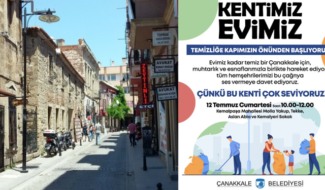 Evimiz kadar temiz bir Çanakkale için hep birlikte!
