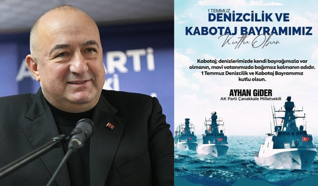 “Mavi vatanımızda bağımsızlığın adıdır kabotaj”