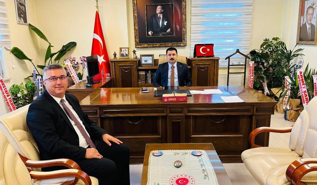 Başkan Bayram’dan Kaymakam Karali’ye hayırlı olsun ziyareti