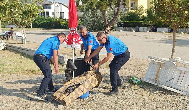 Küçükkuyu Belediyesi'nden sahil denetimi