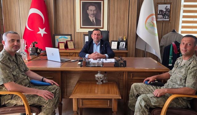 Garnizon Komutanı İnceli’den Başkan Atalay’a ziyaret