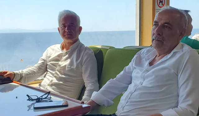Milletvekili Güneşhan ve Başkan Zileli Gökçeada yolunda