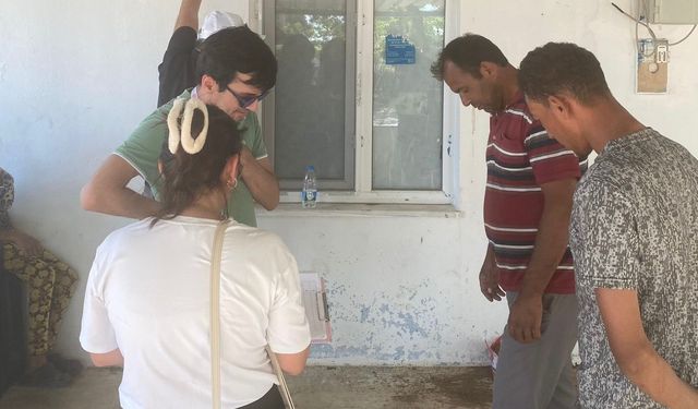 Mevsimlik tarım işçilerine sağlık taraması yapıldı