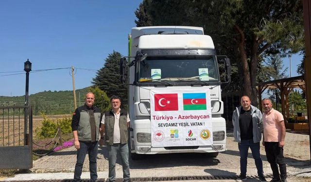 Çanakkale’den Kardeş Ülke Azerbaycan’a Fidan Desteği