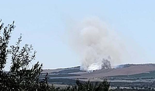 Gelibolu’da Tarım Arazisinde Yangın