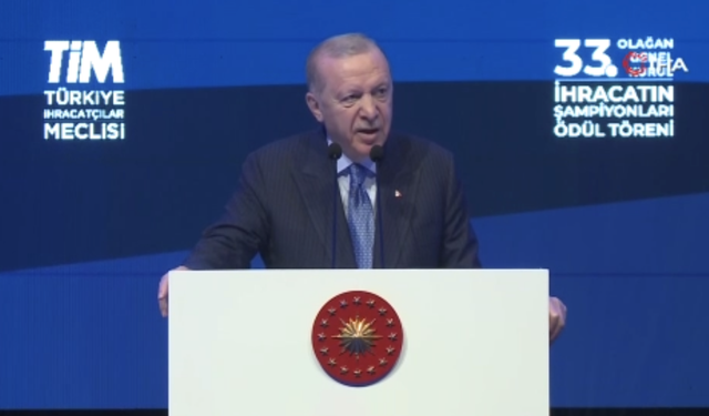 Cumhurbaşkanı Erdoğan: "1 yılda yaptığımız ihracatı artık 1 haftada yapıyoruz"