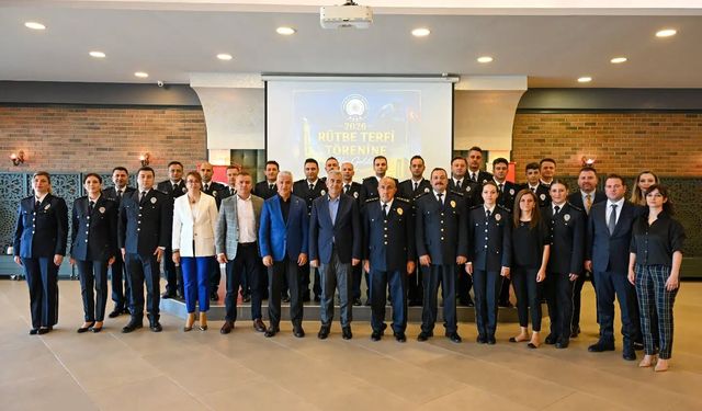 Çanakkale Emniyeti'nde rütbe terfi gururu!