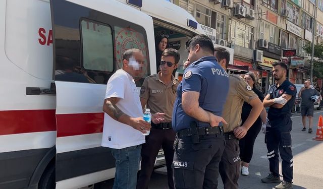 Adliye önünde ortalık savaş alanına döndü: Masa ve sandalyeler havada uçuştu
