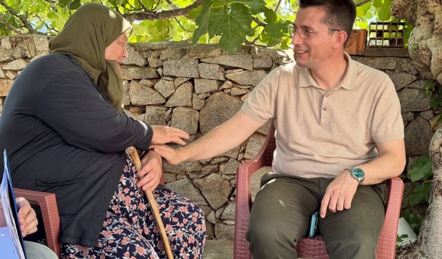 Kaymakam Kaptanoğlu'ndan hane ziyareti