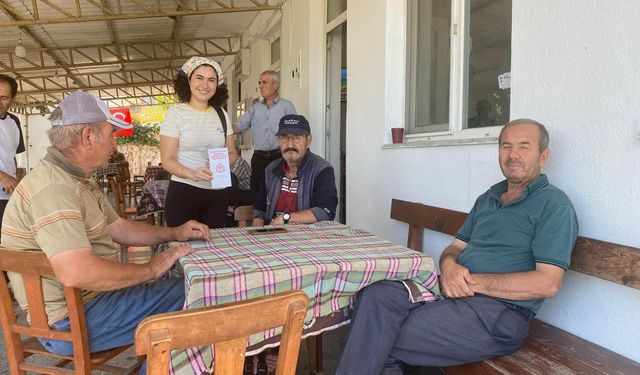 Ezine'de köy köy KKKA ve sıtma bilgilendirmesi!