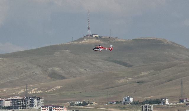 Ambulans helikopter kalp hastası için havalandı