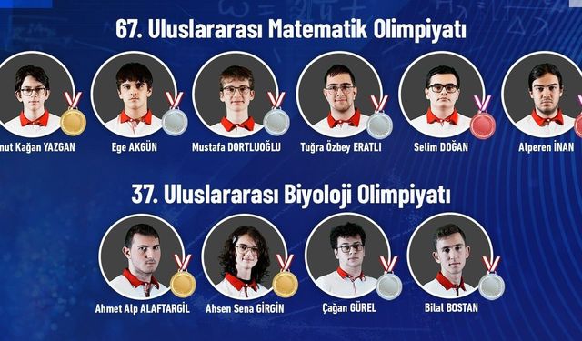 Türk öğrencilerden uluslararası olimpiyatlarda madalya yağmuru