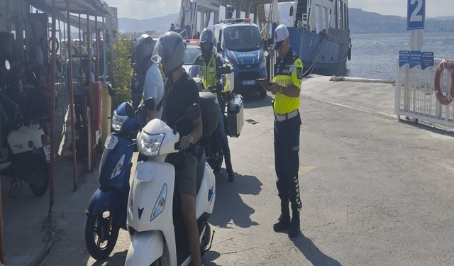 Çanakkale’de motosiklet ve motorlu bisiklet denetimleri artırıldı