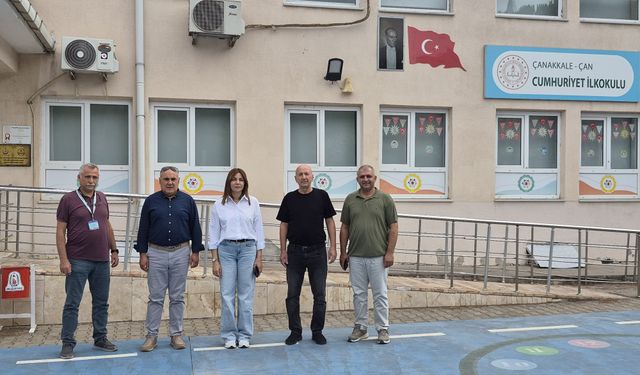İl Millî Eğitim Müdürü Mine Hayta, Çan Cumhuriyet İlkokulunu ziyaret etti
