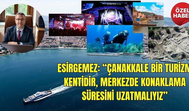 Esirgemez: “Çanakkale Bir Turizm Kentidir, Merkezde Konaklama Süresini Uzatmalıyız”