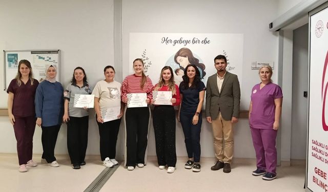 Çan’da anne adaylarına Gebe Okulu eğitimi