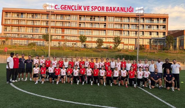 Çanakkale’de Flag Futbol Kadın Milli Takımı eleme kampı tamamlandı
